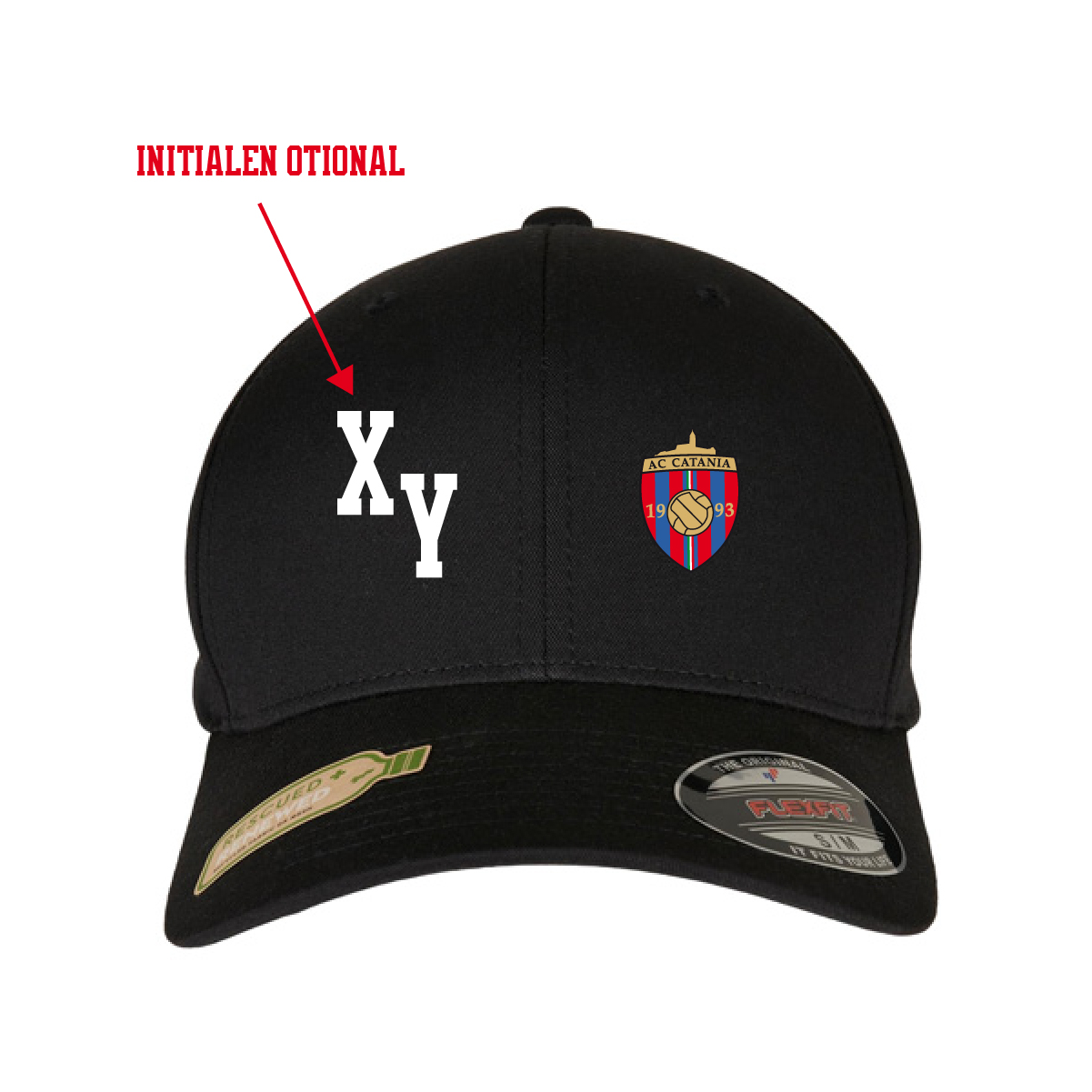 Flexfit Recycled Polyester Cap inkl.Wappen (Initialen optional)