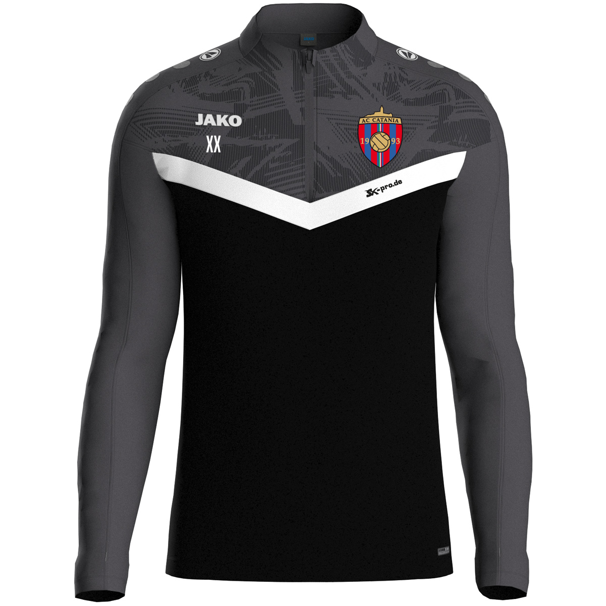 JAKO Ziptop Iconic inkl.Wappen und Vereinsname (Initialen optional)