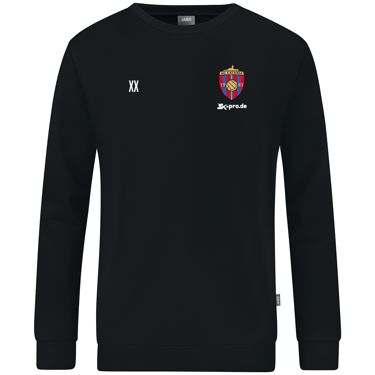 JAKO Sweat Organic inkl.Wappen und Vereinsname (Initialen optional)